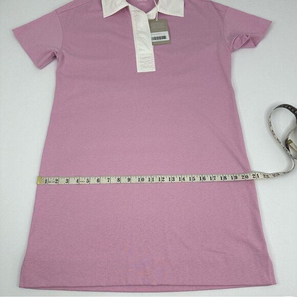 Everlane Women's NWT Mauve Purple The Organic Cotton Polo Shirt Dress S/C40 - Picture 12 of 15